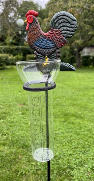 Grote foto regenmeter haan gietijzer gekleurd rm139 tuin en terras tuindecoratie
