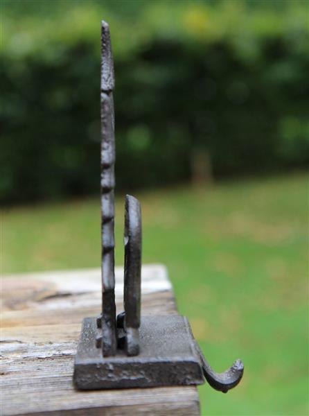 Grote foto stocking hanger ijsbeer met dennenbomen kasthaak gietijzer xm162 diversen overige diversen