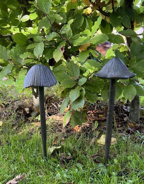 Grote foto tuinsteker paddenstoel gietijzer l pg540b tuin en terras tuindecoratie