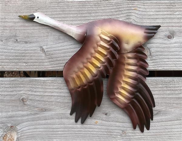 Grote foto gans wanddecoratie metaal mg560 tuin en terras tuindecoratie