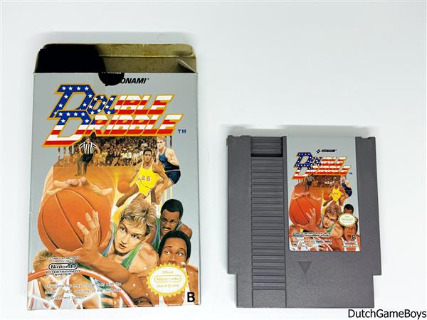 Grote foto nintendo nes double dribble hangtab eec spelcomputers games overige nintendo games