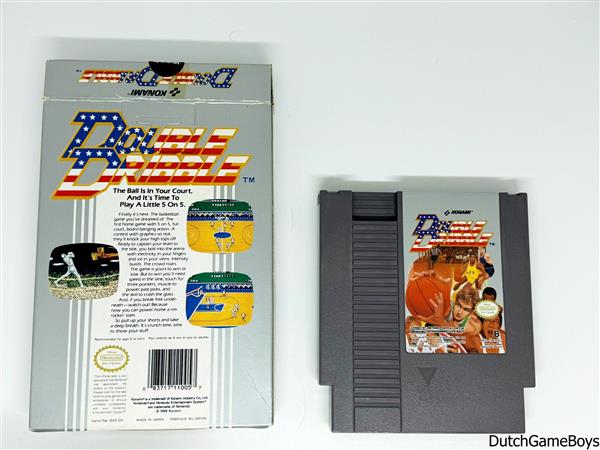 Grote foto nintendo nes double dribble hangtab eec spelcomputers games overige nintendo games