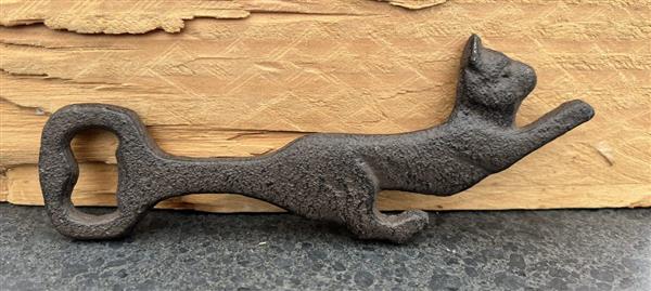 Grote foto flesopener poes kat gietijzer 6y5289 huis en inrichting keukenbenodigdheden