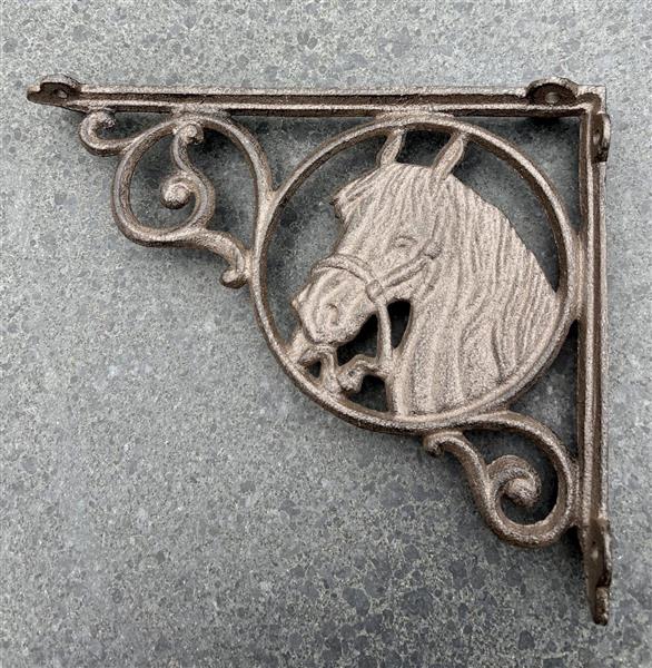 Grote foto plankdrager paard pony 23 3 cm. gietijzer 6y5290 huis en inrichting overige