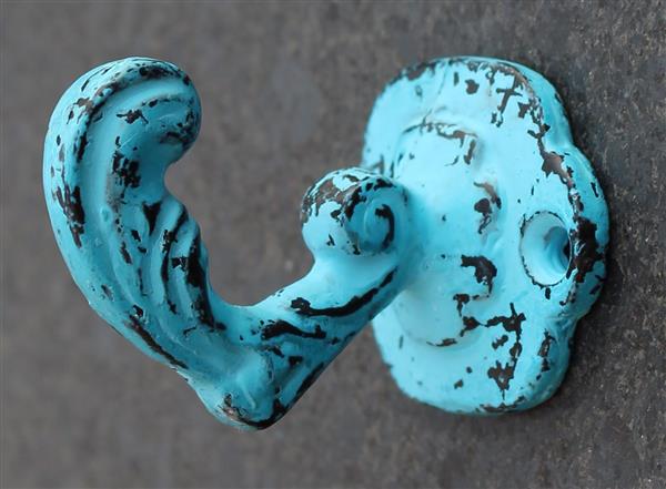 Grote foto kapstokhaak antiek blauw kh637 huis en inrichting woningdecoratie