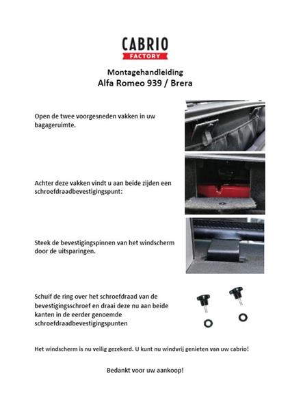 Grote foto windscherm alfa romeo spider 939 auto onderdelen overige auto onderdelen
