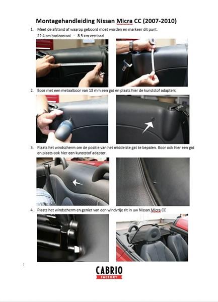 Grote foto windscherm nissan micra cc auto onderdelen overige auto onderdelen