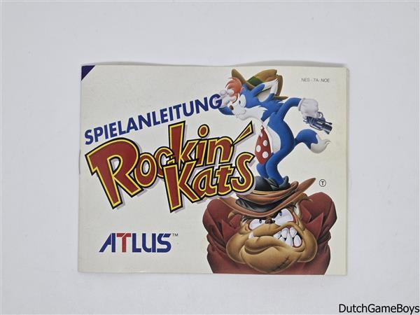 Grote foto nintendo nes rockin kats noe manual spelcomputers games overige nintendo games