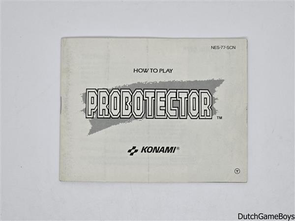 Grote foto nintendo nes probotector scn manual spelcomputers games overige nintendo games
