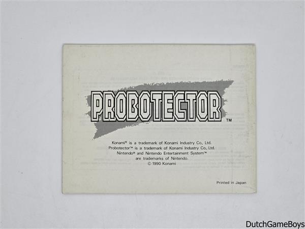 Grote foto nintendo nes probotector scn manual spelcomputers games overige nintendo games