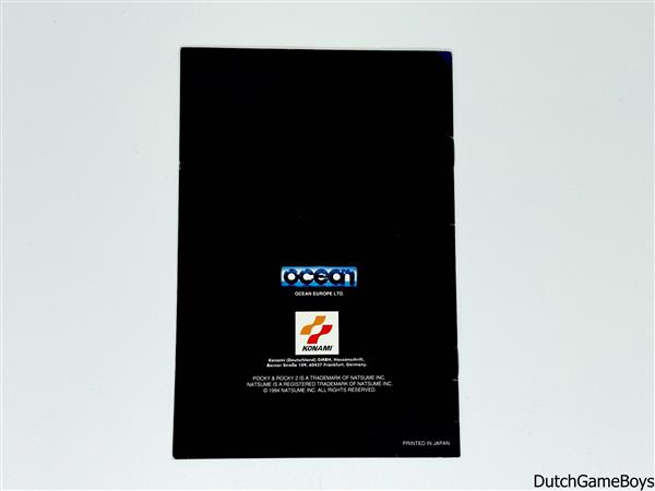 Grote foto super nintendo snes pocky rocky 2 noe manual spelcomputers games overige nintendo games