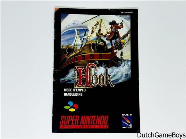 Grote foto super nintendo snes hook fah manual spelcomputers games overige nintendo games