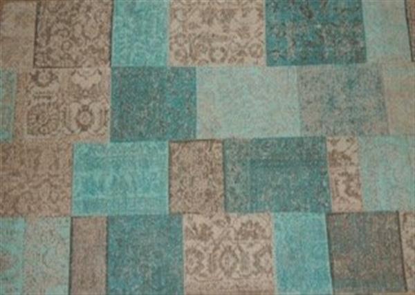 Grote foto vintage patchwork vloerkleed ocean 130x160cm huis en inrichting overige huis en inrichting