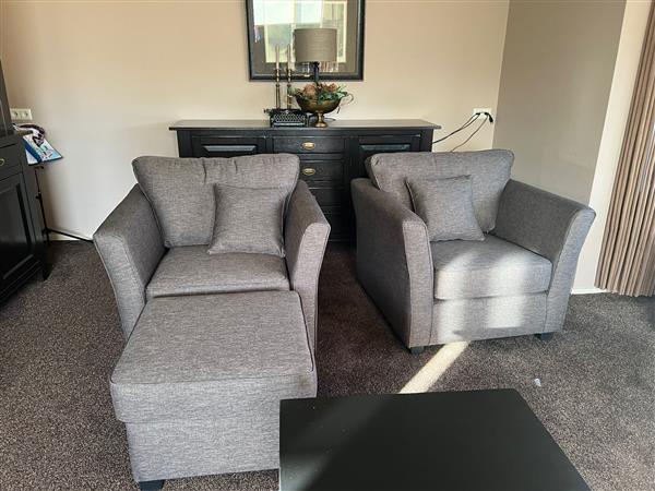 Grote foto landelijke fauteuil met knopen huis en inrichting stoelen