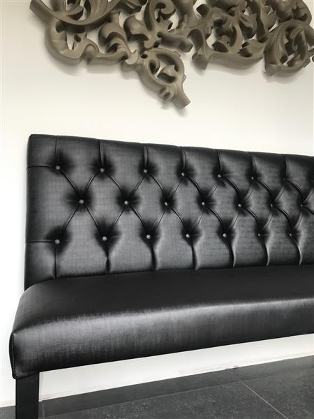 Grote foto eetkamerbank met knopen 103cm x 215cm huis en inrichting bankstellen