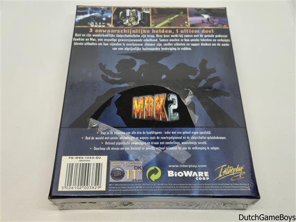 Grote foto pc big box mdk 2 new sealed spelcomputers games overige merken