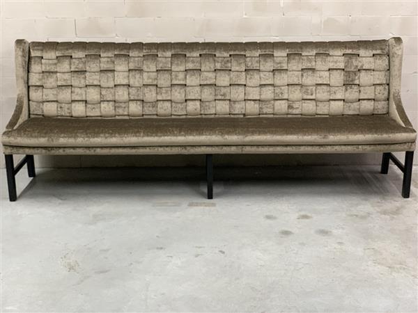 Grote foto gevlochten eetkamerbank 160cm huis en inrichting bankstellen