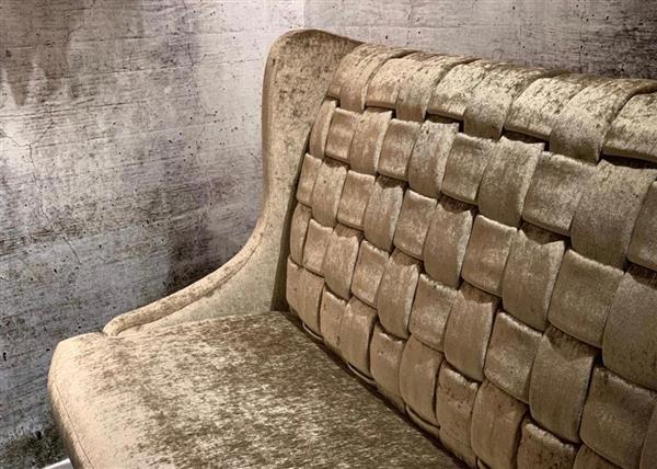 Grote foto gevlochten eetkamerbank 160cm huis en inrichting bankstellen