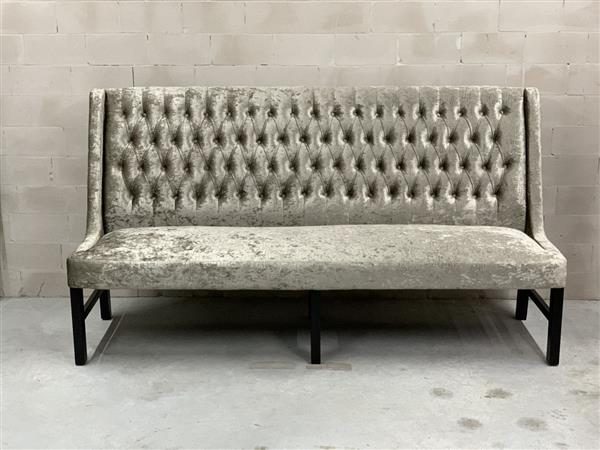 Grote foto luxe eetkamerbank met capitons 160cm huis en inrichting bankstellen