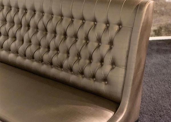 Grote foto luxe eetkamerbank met capitons 160cm huis en inrichting bankstellen