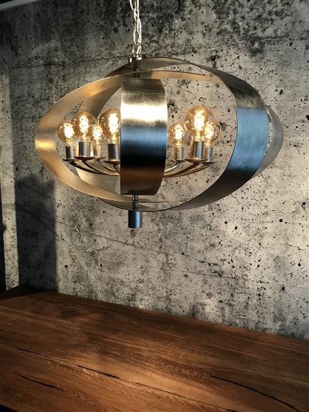 Grote foto metalen hanglamp industrial dark huis en inrichting woningdecoratie