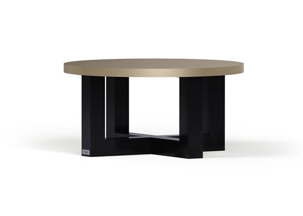 Grote foto luxe ronde salontafel op maat cox puuur 60x35 cm mdf mat metallic huis en inrichting eettafels