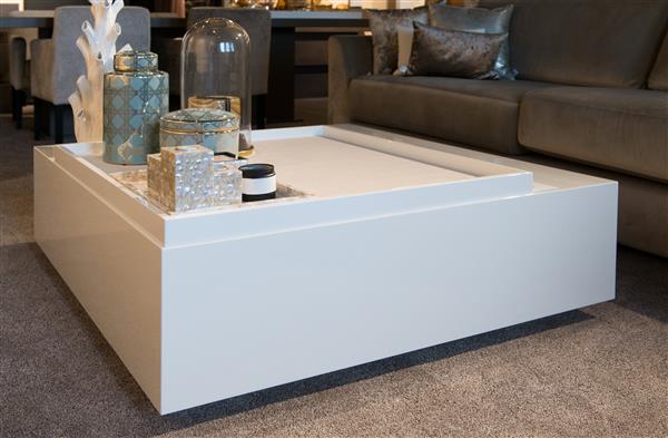 Grote foto witte salontafel op maat johnson puuur 80x80cm mdf mat huis en inrichting eettafels