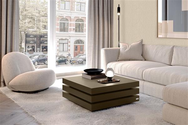 Grote foto salontafel op maat quandt puuur 80x80cm mdf mat huis en inrichting eettafels