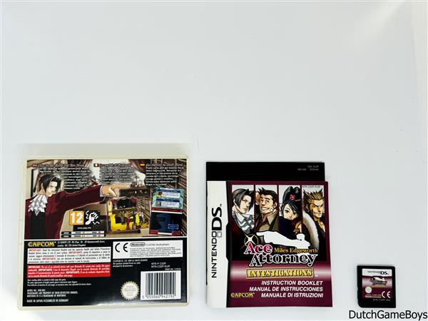 Grote foto nintendo ds miles edgeworth ace attorney investigations eur spelcomputers games ds