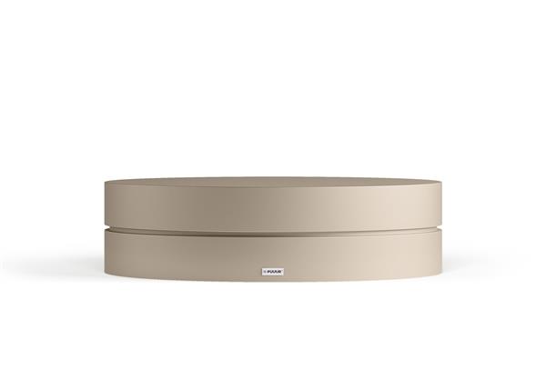 Grote foto sierlijke ovale salontafel puuur 100x50cm mdf mat huis en inrichting eettafels
