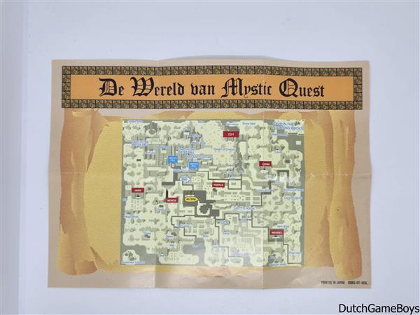 Grote foto gameboy classic mystic quest hol manual map spelcomputers games overige nintendo games