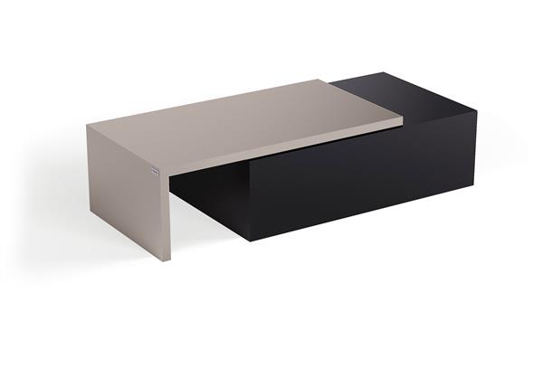 Grote foto salontafel met extra element puuur 80x50cm mdf mat huis en inrichting eettafels