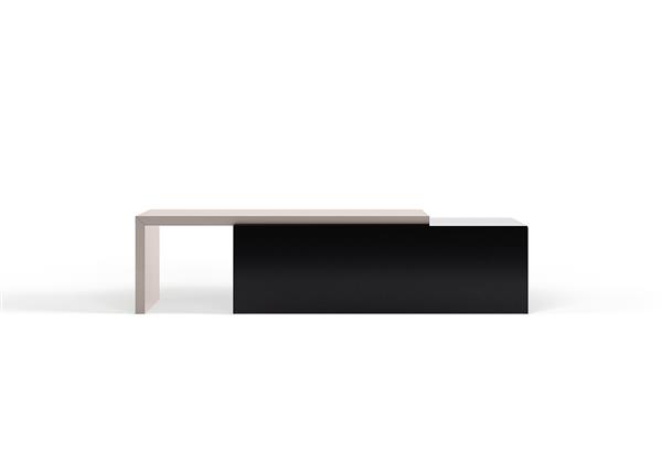 Grote foto salontafel met extra element puuur 80x50cm mdf mat huis en inrichting eettafels