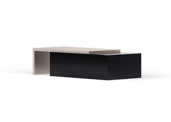 Grote foto salontafel met extra element puuur 80x50cm mdf mat huis en inrichting eettafels