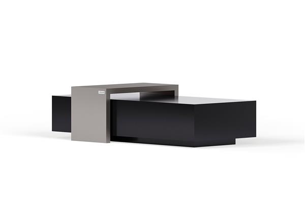 Grote foto moderne salontafel met bijzettafel puuur 80x50cm mdf mat huis en inrichting eettafels