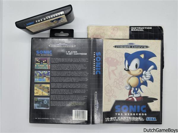Grote foto sega megadrive sonic the hedgehog spelcomputers games overige games
