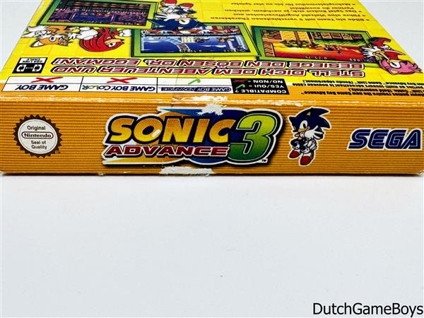 Grote foto gameboy advance gba sonic advance 3 noe spelcomputers games overige nintendo games