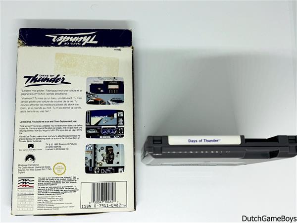 Grote foto nintendo nes days of thunder fra spelcomputers games overige nintendo games