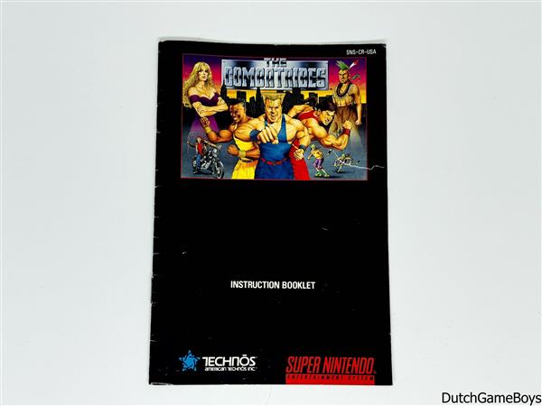 Grote foto super nintendo snes the combatribes usa manual spelcomputers games overige nintendo games