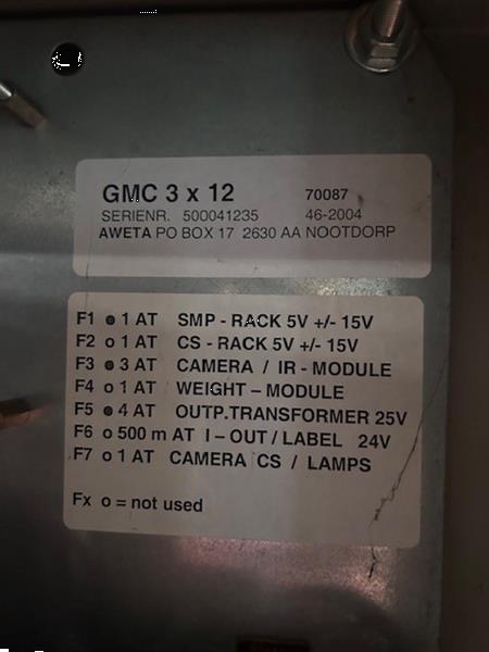 Grote foto aweta gmc 3 10 1 fruit en appelsorteermachine 10 1 uitgangen agrarisch tuinbouw