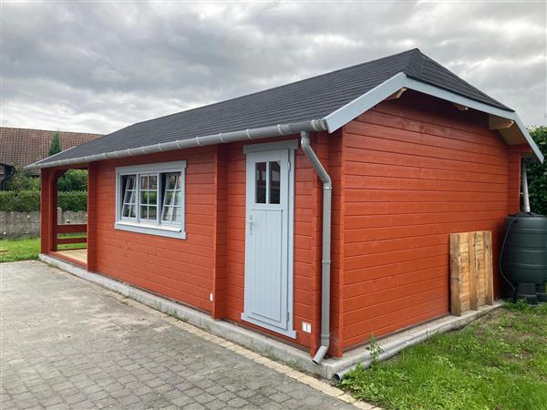 Grote foto tuinhuis wolfkap w4x4 3a 410 x 870 x 375 h cm tuin en terras tuinhuisjes en blokhutten