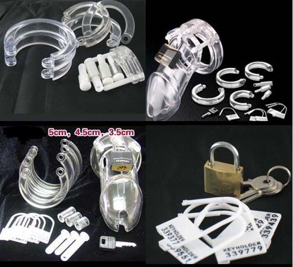 Grote foto . chastity cage transparant model cbt 6000of 6000s erotiek sm artikelen