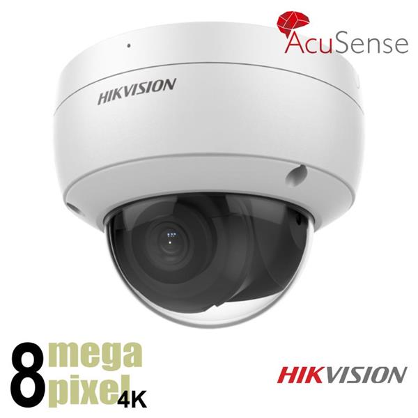 Grote foto hikvision 4k acusense ip camera 2.8mm 30m nachtzicht darkfighter microfoon 2cd2186g2 isu audio tv en foto videobewakingsapparatuur