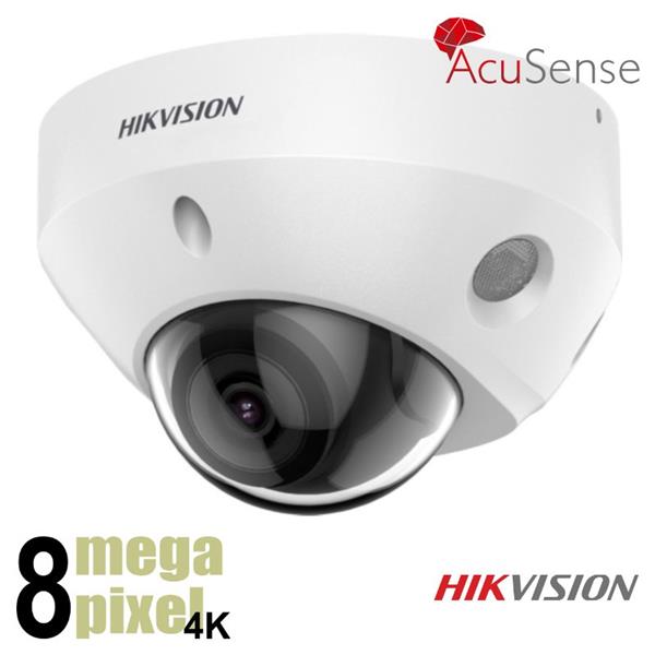 Grote foto hikvision 4k acusense ip camera 2.8mm 30m nachtzicht darkfighter microfoon 2cd2586g2 is audio tv en foto videobewakingsapparatuur