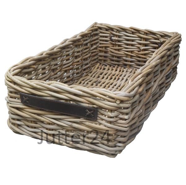 Grote foto grote lage rechthoekige mand riet huis en inrichting schalen en manden