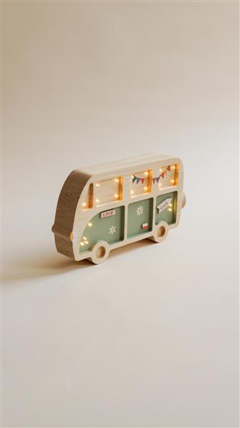 Grote foto houten decoratieve lamp hippie van groen 2xaa batterijen zonder dimfunctie of afstandsbediening kinderen en baby complete kinderkamers