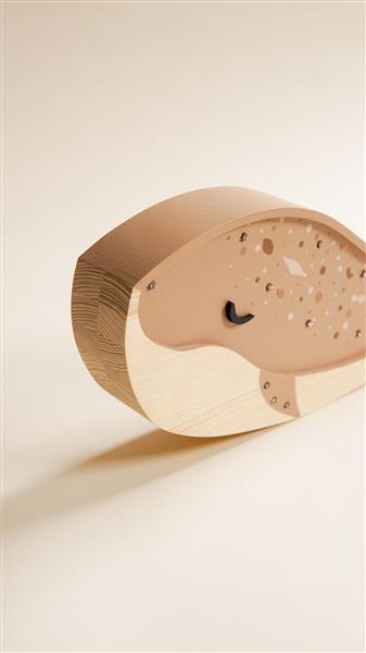 Grote foto houten decoratieve lamp walvis caramel 2xaa batterijen zonder dimfunctie of afstandsbediening kinderen en baby complete kinderkamers