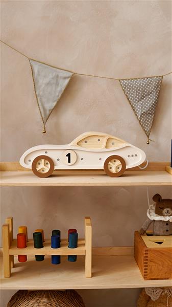 Grote foto houten decoratieve lamp auto cream 2xaa batterijen zonder dimfunctie of afstandsbediening kinderen en baby complete kinderkamers
