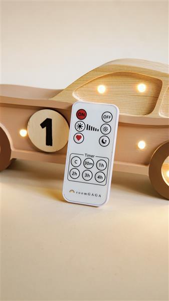 Grote foto houten decoratieve lamp auto bruin 2xaa batterijen zonder dimfunctie of afstandsbediening kinderen en baby complete kinderkamers