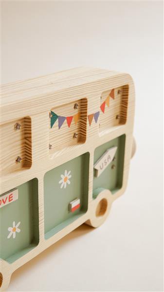 Grote foto houten decoratieve lamp hippie van groen 2xaa batterijen zonder dimfunctie of afstandsbediening kinderen en baby complete kinderkamers